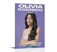 Olivia Rodrigo Sour Waterproof And Stain Resistant Wall Paintings High-definition Spray Painted Decorative Paintings Study And Coffee Shop Decorations Fade ResistantFrame-style24x36inch(60x90cm)