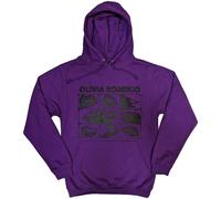 Olivia Rodrigo Threshold Lips Grid Pullover Hoodie in Purple | Size: Large Olivia Rodrigo Purple L