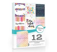 Olivia Samuel 12 x Congratulations Cards Folding Style Multi Pack with Envelopes