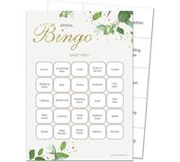 Olivia Samuel 16 Player Hen Party Bingo Game - Botanicals Design - Bridal Shower Game (16 Guest Cards + 4 Sheets of Calling Cards for The Host + Winner's Certificate)