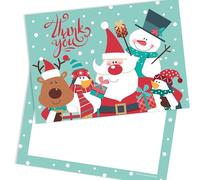 Olivia Samuel 20 x Christmas Thank You Cards A6 Postcard Style with Envelopes