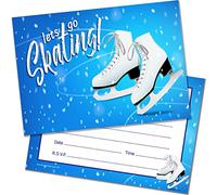 Olivia Samuel 20 x Ice Skating Party Invites from A6 Double Sided Cards with Envelopes