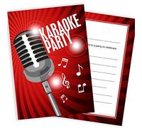 Olivia Samuel 20 x Karaoke Party Invitations from Ready to Write with Envelopes
