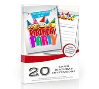Olivia Samuel 20 x Kids Birthday Party Invites from Children's Fun Cartoon Style Invitations - A6 Postcard Style Ready to Write