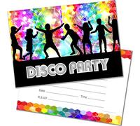 Olivia Samuel 20 x Kids Disco Party Invitations Ready to Write - A6 Postcard Size with envelopes