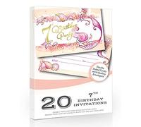 Olivia Samuel 20 x Mermaid 7th Birthday Party Invitations from Ready to Write with Envelopes