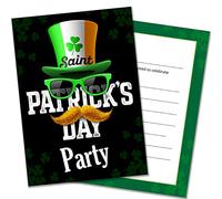 Olivia Samuel 20 x St Patrick's Day Party Invites from A6 Double Sided Cards with Envelopes