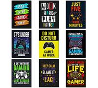 Olivia Samuel 9 x Gaming Posters from A4 Size Gamers Wall Art on Thick 350gsm Card. ** UNFRAMED **