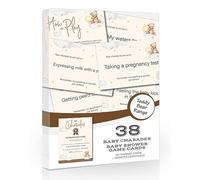Olivia Samuel Baby Shower Charades Game with Winner Certificate - Includes 38 Charades - Unisex - Made in the UK