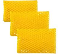 Olivia tree Dish Washing Net Cloth Scourer - Perfect Scrubber for Washing Dish - 11 by 11 inches Basic Yellow 3pcs