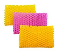 Olivia tree Innovative Dish Washing Net Cloth/Scourer - 100% Quick Dry - Perfect Scrubber for Washing Dish - 11 by 11 inches - 3PCS - Yellow/Pink/Yellow