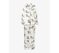 Olivia Von Halle Womens Olivia Von Halle Lila Zebedee Silk-Satin Pyjamas Zebedee Core M
