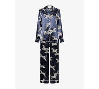 Olivia Von Halle Womens Olivia Von Halle Lila Zizi Silk-Satin Pyjama Set Zizi Core L