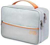 OliviaLiving Electronics Travel Organizer, Double Layer Cable Organizer Bag Waterproof Electronics Accessories Storage Bag for Charger, Phone, Power Bank, Hard Drive, Cord, Tablet