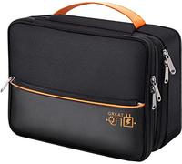 OliviaLiving Electronics Travel Organizer, Double Layer Cable Organizer Bag Waterproof Electronics Accessories Storage Bag for Charger, Phone, Power Bank, Hard Drive, Cord, Tablet