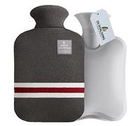 OliviaLiving Hot Water Bag Hot Water Bottle 2 Liter Heat Up and Refreezable Hot Cold Pack with Classic Striped Cover for Pain Relief Hot Cold Therapy