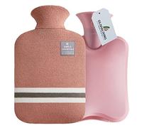 OliviaLiving Hot Water Bag Hot Water Bottle 2 Liter Heat Up and Refreezable Hot Cold Pack with Classic Striped Cover for Pain Relief Hot Cold Therapy