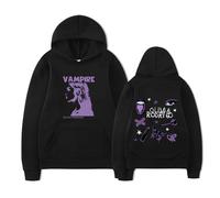 OliviaRodrigo Merch Hoodie Fashion Long Sleeve Sweatshirt,Black-S