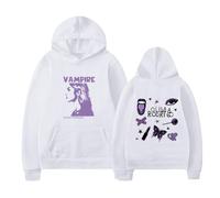 OliviaRodrigo Merch Hoodie Fashion Long Sleeve Sweatshirt,White-M
