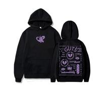 OliviaRodrigo Merch Hoodie Fashion Pullover Unisex Long Sleeve Sweatshirt,Black-S