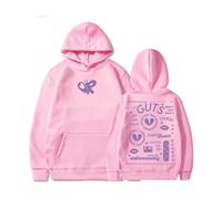 OliviaRodrigo Merch Hoodie Fashion Pullover Unisex Long Sleeve Sweatshirt,Pink-XL