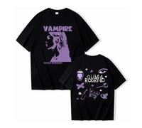 OliviaRodrigo T-Shirt For Men Women Fashion Casual Short Sleeve Top,Black-3XL