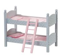 Olivia's Little World 18" Doll Wooden Convertible Bunk Bed, Grey Teamson Kids Grey One Size