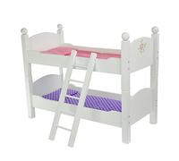 White Doll Bunk Bed 18" Dolls Wooden Furniture Bedroom Toy Role Play TD-0095A