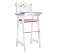 White Doll High Chair by Olivia's World Wooden Furniture Role Play Gift TD-0098A