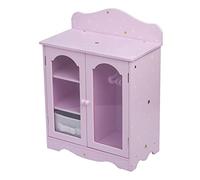 Pink Doll Closet Wardrobe by Olivia's World Wooden Baby Furniture Toy TD-0210A