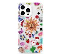 OLIVIA'S PHONES Case For iPhone 16 Pro Max (6.9) Clear Sun Love Fruit Sealife Butterfly Gel Shockproof Tough Corner Camera Lens Protective Phone Cover
