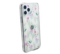 OLIVIA'S PHONES Cases For iPhone 13 (6.1) Clear Pink White Yellow Green Flower Design Image Tough Protective Smartphone Case Cover