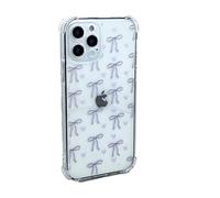 OLIVIA'S PHONES Cases For iPhone X XS Clear Baby Purple Bows Love Hearts Pattern Gel Tough Protective Smartphone Case Cover