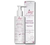 Olivienne Beauty Intimate Body Wash - pH Balanced, Vegan, Cruelty-Free, Gentle Plant-Based Formula with Peach Scent for Daily Freshness, Odor Elimination, Moisturizing Care & Irritation Relief, 160ML