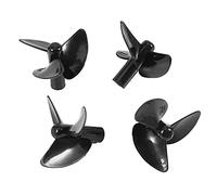 Olivine RC Boat Spare Parts Propeller Set for Flytec 2011-5 Fishing Tool Bait Boat Fish Finder Ship Part Positive & Reverse Propeller,4 Pcs, Black, 332806A1