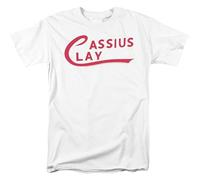 Olivotti Men's Ali Cassius Clay Logo Adult T Shirt White M