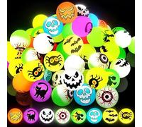 Olivvia 20 PCS Halloween Eyeball Sweets Toys, Glow in the Dark Bouncy Eyeballs, High Bounce Balls for Kids Halloween Games, Party Favors, Trick or Treat Bag Fillers