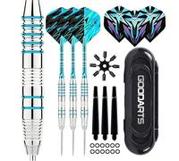 Olivvia 24g Steel Tip Darts Set, Suitable for Beginners or Professionals, with Darts Case & K Flex Style Flights, 3 Metal Darts (Compatible with Luke Littler/Gary Anderson Darts), 24g