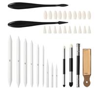 Olivvia 35 Pcs Drawing Pencils Set, Professional Art Supplies with Blending Stumps, Pencil Extender, Blending Pencil, Drawing Pencils for Artists, Students & Beginners Sketching Tools