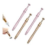 Olivvia 4 Pcs Piercing Ball Grabber, Piercing Ball Screw Tool, Stainless Steel Piercing Ball Holder Pen, Mini Non Slip Grabber for Piercing Jewelry Craft Removal and Electronic Component Fixture