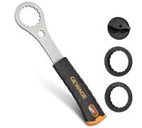 Olivvia Bicycle Bottom Bracket Tool, Professional Center Lock Tool Compatible with Shimano Hollowtech II, BB9000, BBR60, Includes 2 Adaptors and 1 Crank Cover Tool for Efficient Bike Maintenance