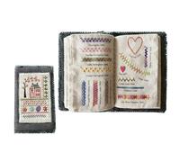 Olivvia Embroidery Stitch Guide Book, High-Density Linen Practice Sampler, DIY Creative Patterns with Detailed Instructions, Stitch Book for Beginners & Enthusiasts (Threads Not Included)