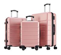 OLIXIS Luggage Set, 20/24/28 Inch Hardside Suitcases with Spinner Wheels, Lightweight ABS Hard Shell Travel Luggage, TSA Approved Lock, Expandable Carry-On & Checked Luggage for Business & Travel-Blue