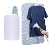 OLizee® Hanging Over Door Ironing Mat with 5 Hooks Clothes Ironing Mat Ironing Press Pad Garment Steamer Ironing Glove Ironing Scorch Mesh for Home and Travel Use, 1124WQHOLTYD1