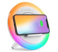 OLKIEQZ Bluetooth Speaker Night Lightsr,Wireless Charging Modern Speaker,Best Teenage Birthday Gift Ideas Applicable for Bedroom/Tween Girls Gifts/Please use The Original Adapter