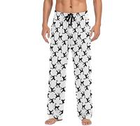 Ollabaky Men's Pajama Pants Pjs Bottoms with Pockets Sleep Lounge Pants for Men, Multi- Monkey, M