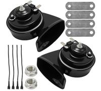 Ollanoos 12V Air Horn Super Loud 120dB, Single Trumpet Design, Replacement for Car Truck Lorry Motorcycle