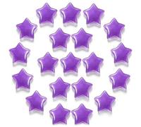 Ollanoos 20 Pcs Amethyst Star Crystals, Natural Stone for Decoration | Natural Green Dongling Star-Shaped Crystal, 20X20X5Mm, Hope And Dream, Meditation, Home Décor, Craft Projects And Gifts