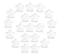 Ollanoos 20 PCS Polished Star Shaped Crystal Gems, Natural Opaline Mineral Chips, Hand Finished Lucky Stone Set for Meditation Feng Shui Decoration Amulet DIY Jewelry
