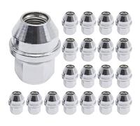 Ollanoos 20PCS 5196786 Alloy Wheel Nuts M14 x 1.5 21mm Hex, Replacement for Tesla Model Y Replacement for Ford Transit Custom, Replaces 2007065 49204